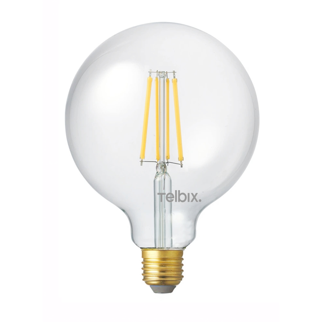 E27 G125 8w LED GLOBE MILK DIM