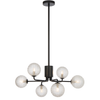 FELTON 6 LIGHT PENDANT BLACK