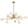 FELTON 12 LIGHT PENDANT ANTIQUE GOLD