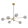GASTON 6 LIGHT PENDANT ANTIQUE GOLD