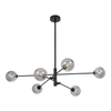 GASTON 6 LIGHT PENDANT BLACK