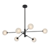 GASTON 6 LIGHT PENDANT BLACK