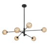 GASTON 6 LIGHT PENDANT BLACK