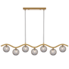 ORTON 7 LIGHT PENDANT ANTIQUE GOLD