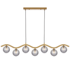 ORTON 7 LIGHT PENDANT ANTIQUE GOLD