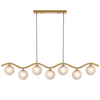 ORTON 7 LIGHT PENDANT ANTIQUE GOLD