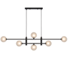 TYSON 6 LIGHT PENDANT BLACK