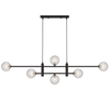 TYSON 6 LIGHT PENDANT BLACK