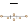 TYSON 6 LIGHT PENDANT BLACK