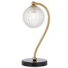 FELTON TABLE LAMP BLACK MARBLE