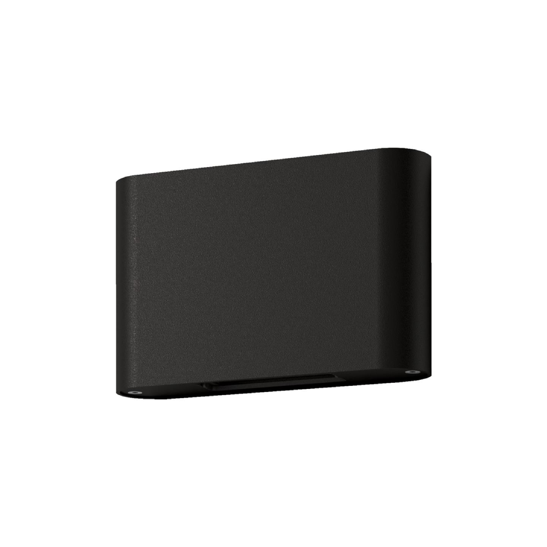 SIERRA RND Round Two Way Wall Light 12W 240V IP65 - Black