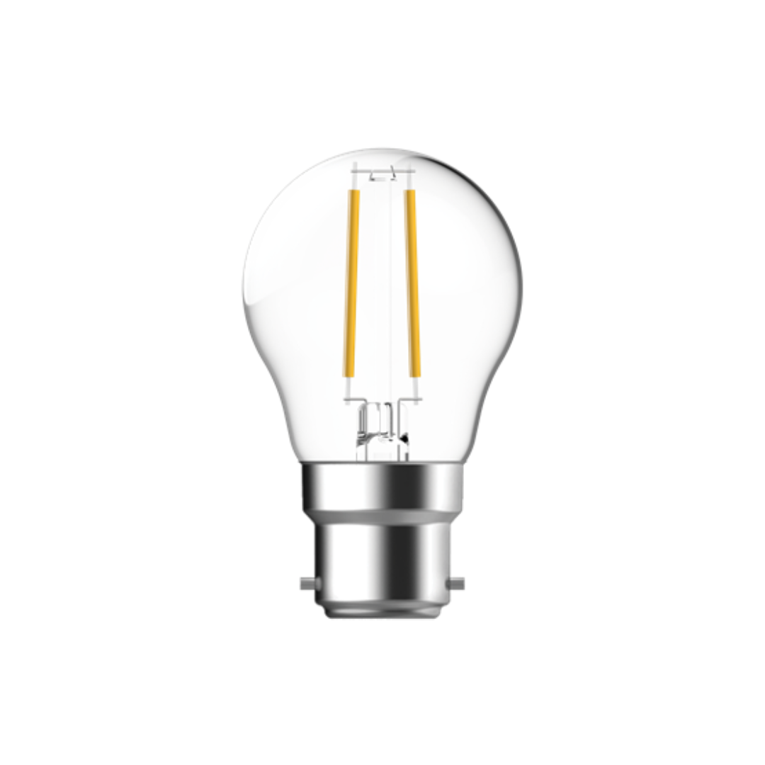 LED FILAMENT G45 CLR 4.2W FANCY ROUND DIM / B22