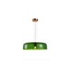 GELATINA: Interior Dome Glass with Brass Highlight Pendant Lights