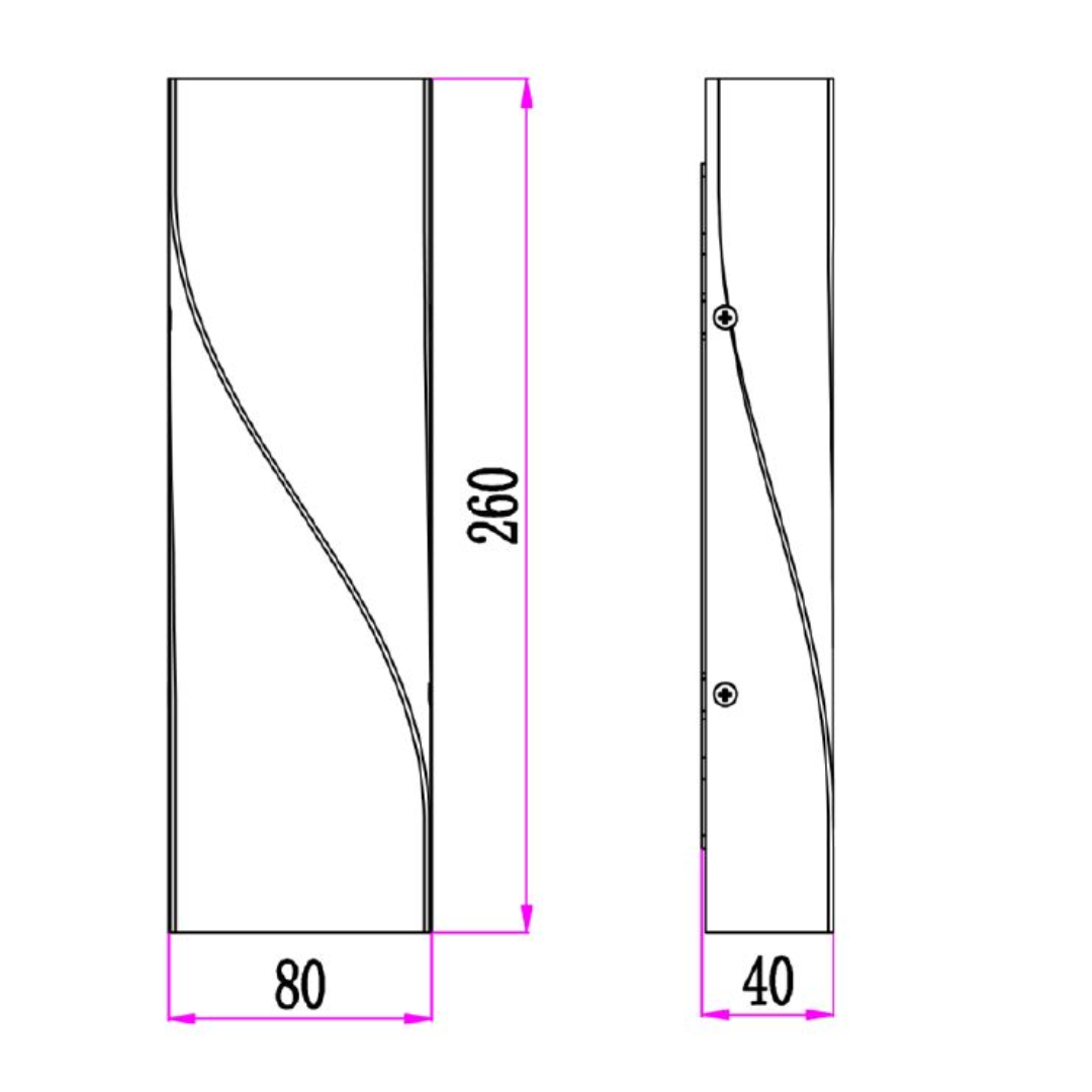 GIROTRI: Exterior LED Tri-CCT Surface Mounted Up/Down Twist Wall Lights IP65