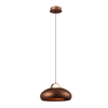 KUPOL: Interior LED Tri-CCT Dome with Brass Highlight Pendant Lights