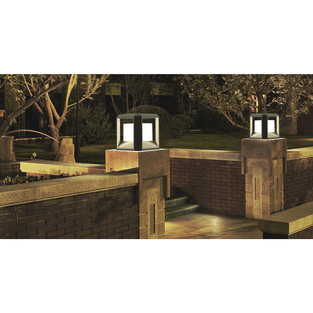 RUBIK: Exterior LED Cube Surface Mounted Wall / Floor Lights IP65
