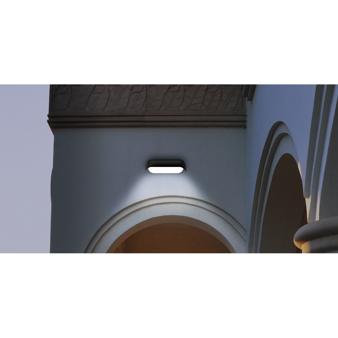 AKENTRI: LED Tri-CCT Exterior Surface Mounted Eyelid Wall Lights IP65
