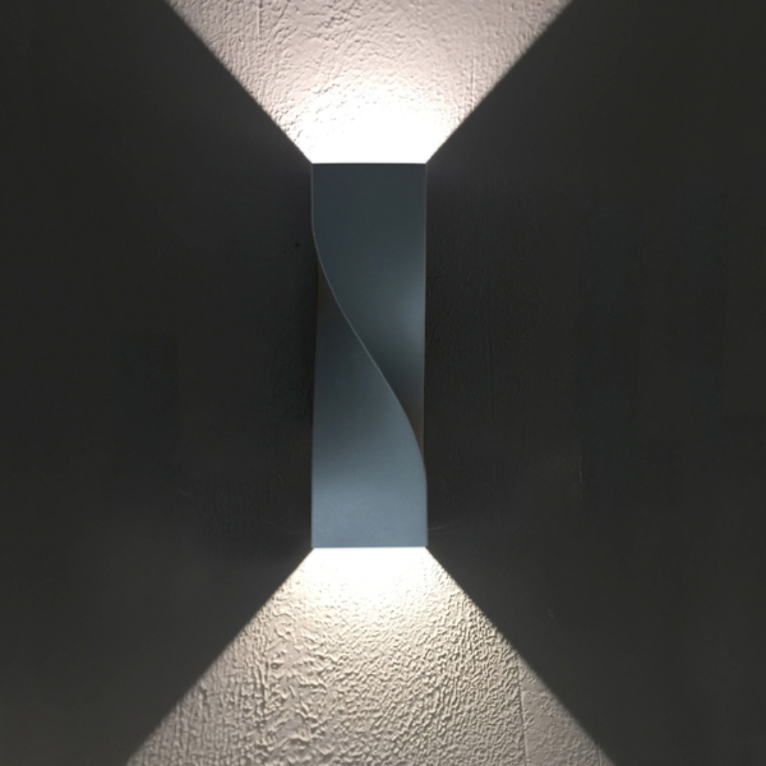 GIROTRI: Exterior LED Tri-CCT Surface Mounted Up/Down Twist Wall Lights IP65