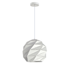 ORIGAMI: Interior Small Dome Carved Iron Origami Style Pendant Lights