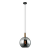 PATERA: Interior Glass with Extended Bronze Highlight Pendant Lights