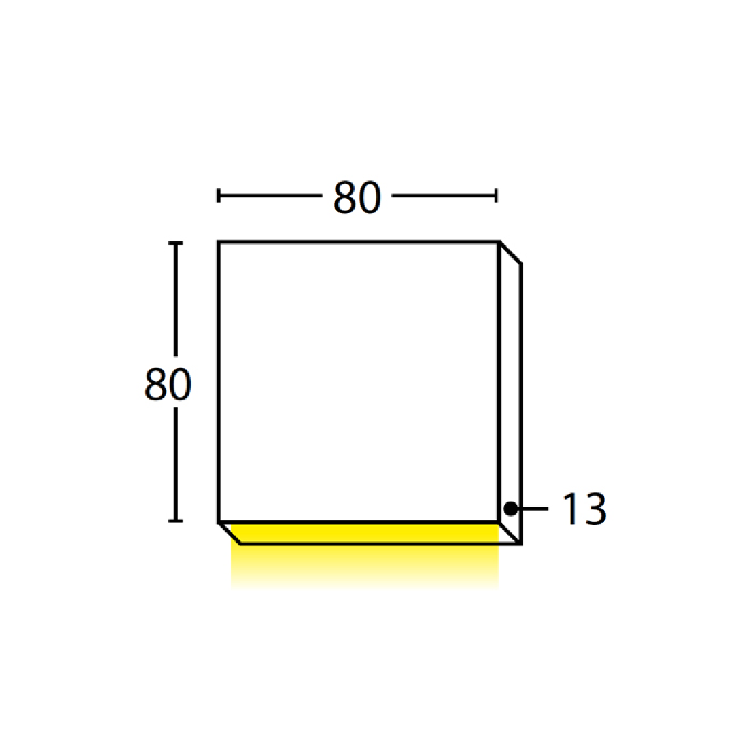 PDL: LED Exterior Wall Square Pillar 1-Way Down Lights IP65