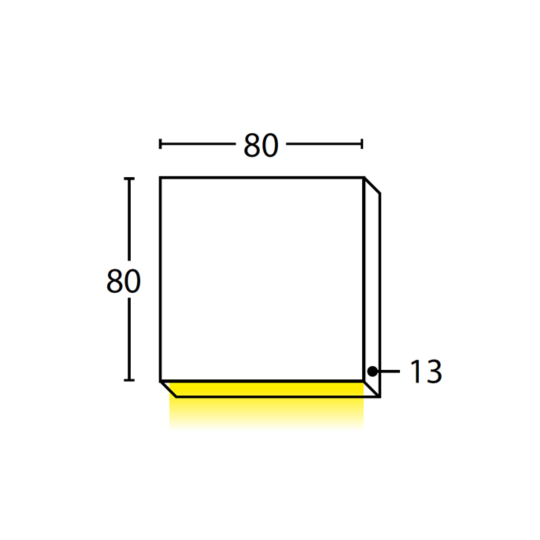 PDL: LED Exterior Wall Square Pillar 1-Way Down Lights IP65