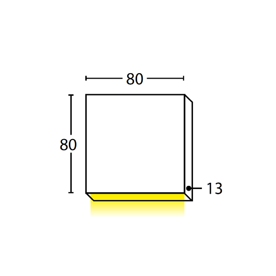 PDL: LED Exterior Wall Square Pillar 1-Way Down Lights IP65