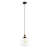 PESINI: Interior Wine Glass with Antique Brass/ Chrome Highlight Pendant Lights