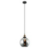 PESINI: Interior Wine Glass with Antique Brass/ Chrome Highlight Pendant Lights