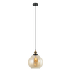 PESINI: Interior Wine Glass with Antique Brass/ Chrome Highlight Pendant Lights