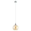 PESINI: Interior Wine Glass with Antique Brass/ Chrome Highlight Pendant Lights