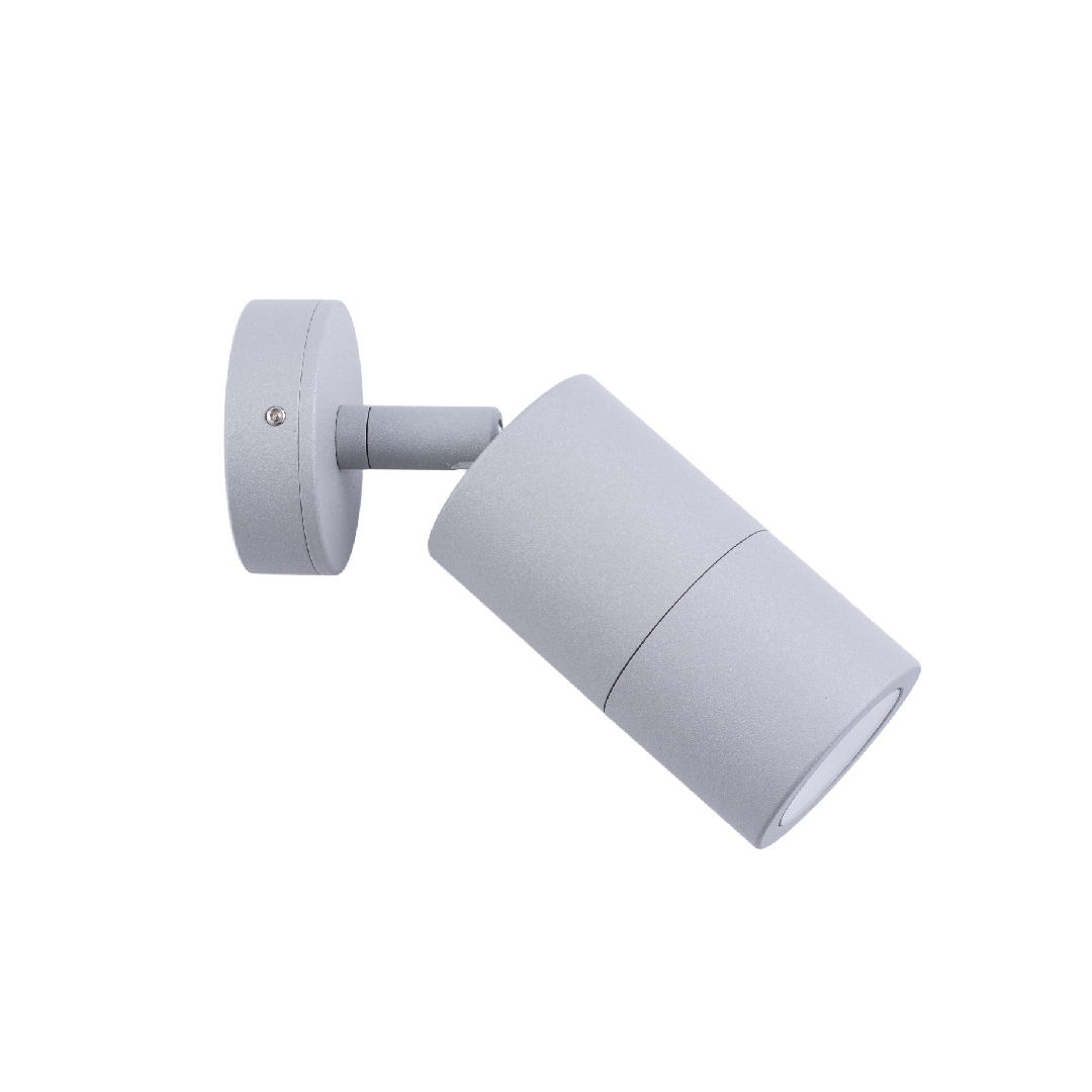 GU10 Exterior Wall Pillar Spot Lights (Matte Grey) IP65