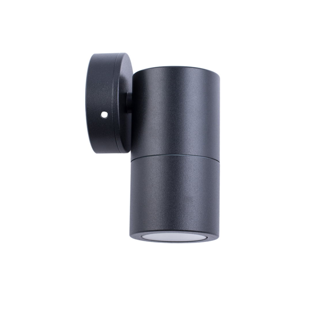 GU10 Exterior Wall Pillar Spot Lights (Black Aluminium) IP65