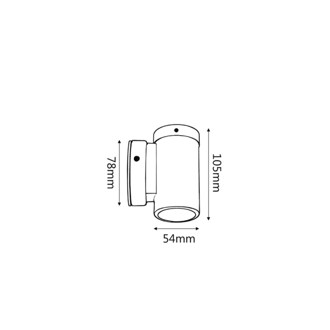 MR16 Exterior Wall Pillar Spot Lights (Aged Copper) IP54
