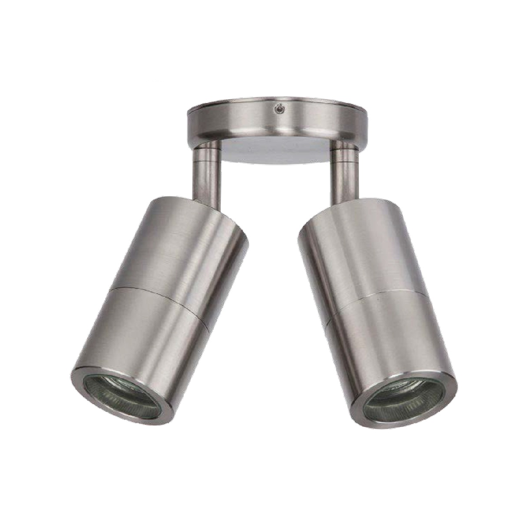 GU10 Exterior Wall Pillar Spot Lights (Titanium Aluminium) IP65
