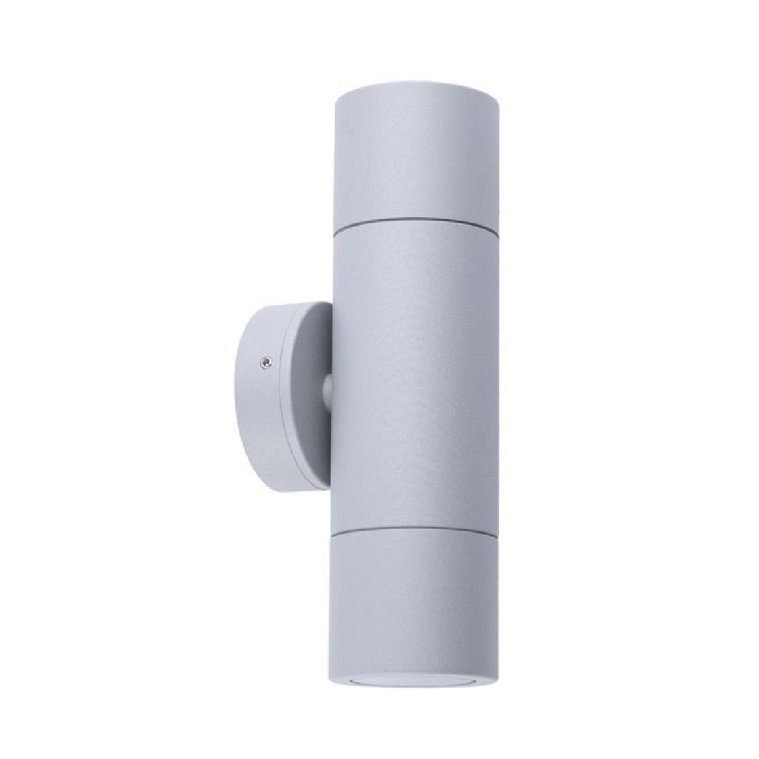 GU10 Exterior Wall Pillar Spot Lights (Matte Grey) IP65