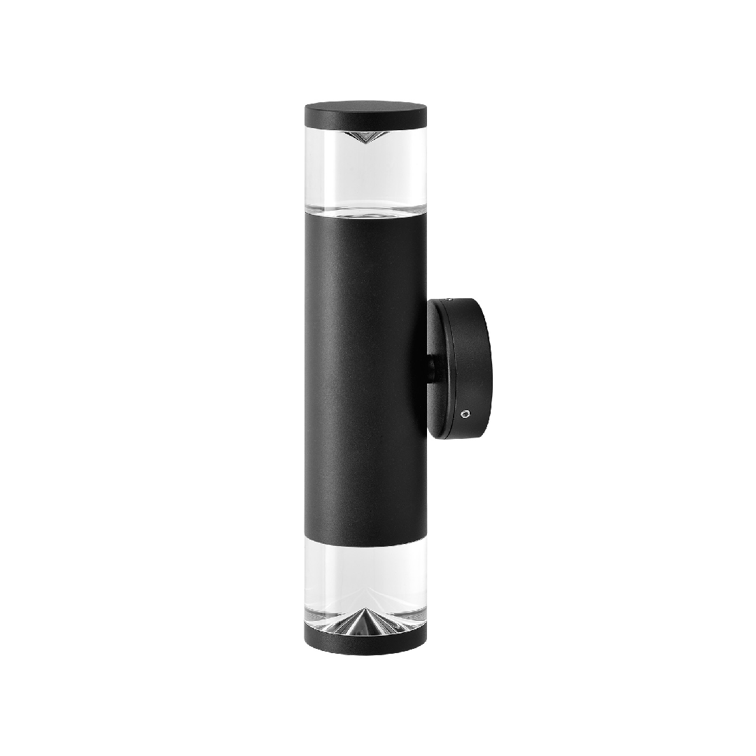 PHARE: GU10 Exterior Wall Pillar Light (Black) IP65