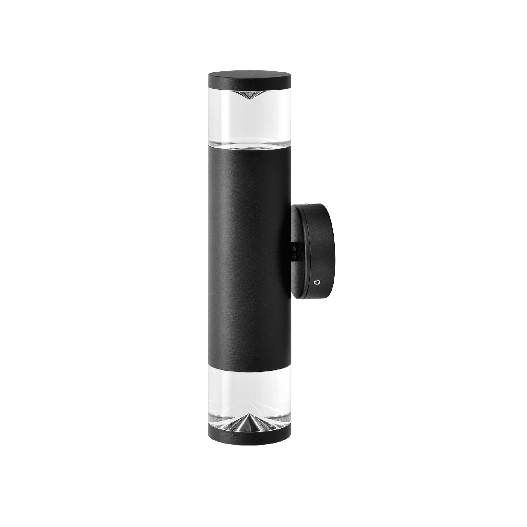 PHARE: MR16 Exterior Wall Pillar Light (Black) IP65