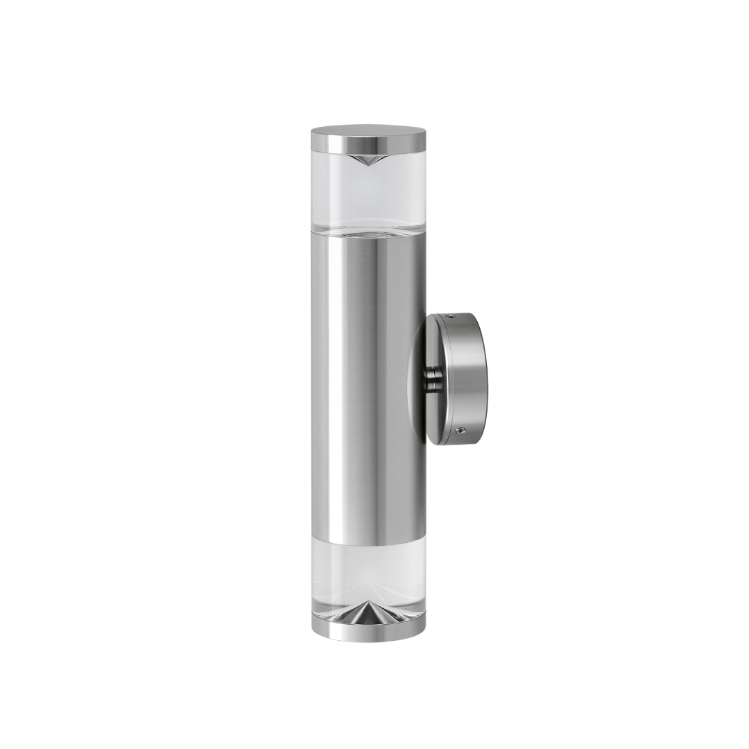 PHARE: GU10 Exterior Wall Pillar Light (Aluminium Titanium) IP65