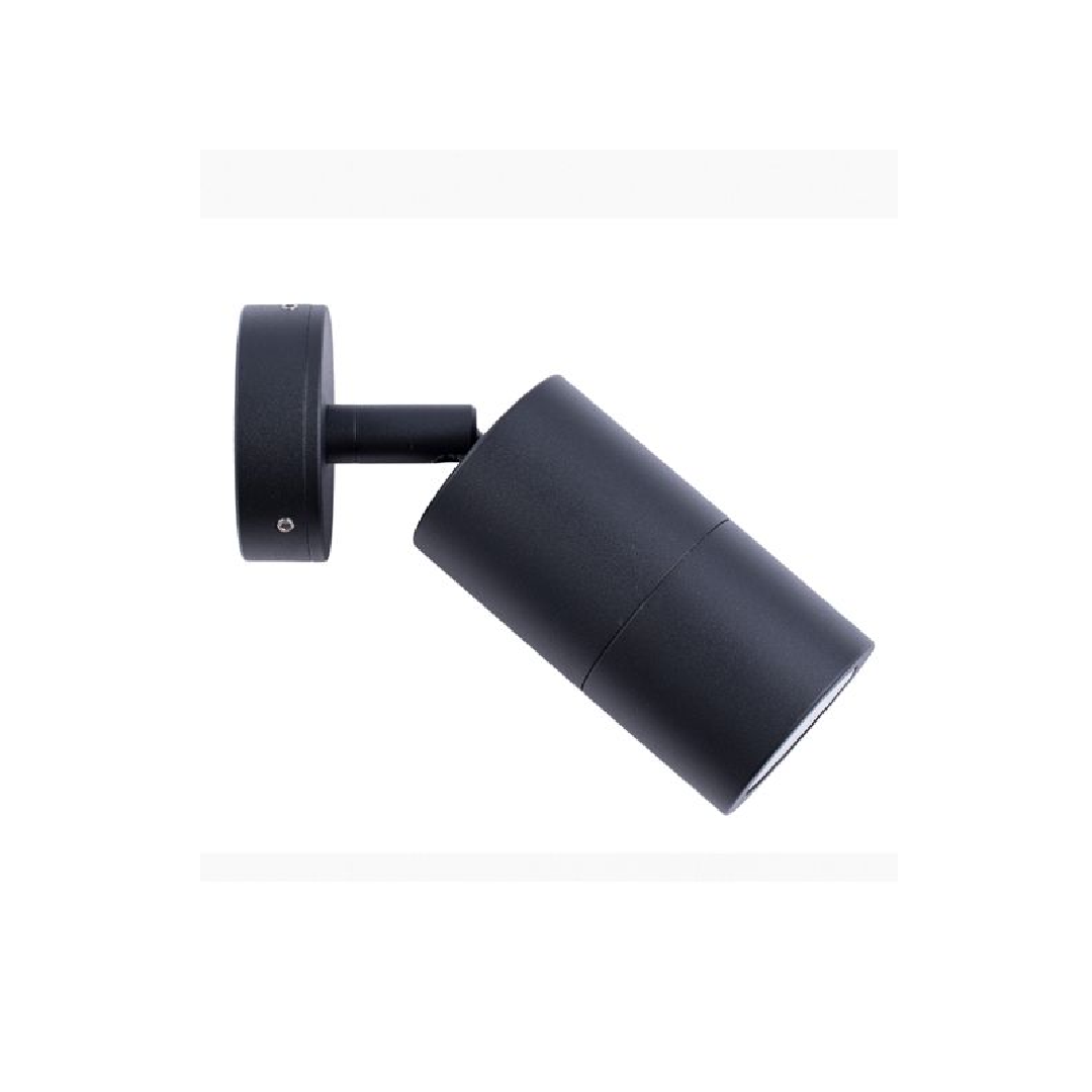 MR16 Exterior Wall Pillar Spot Lights (Black Aluminium) IP65