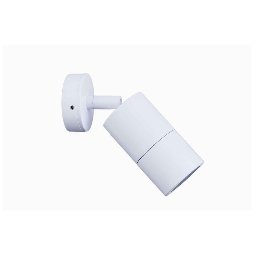 MR16 Exterior Wall Pillar Spot Lights (White Aluminium) IP65