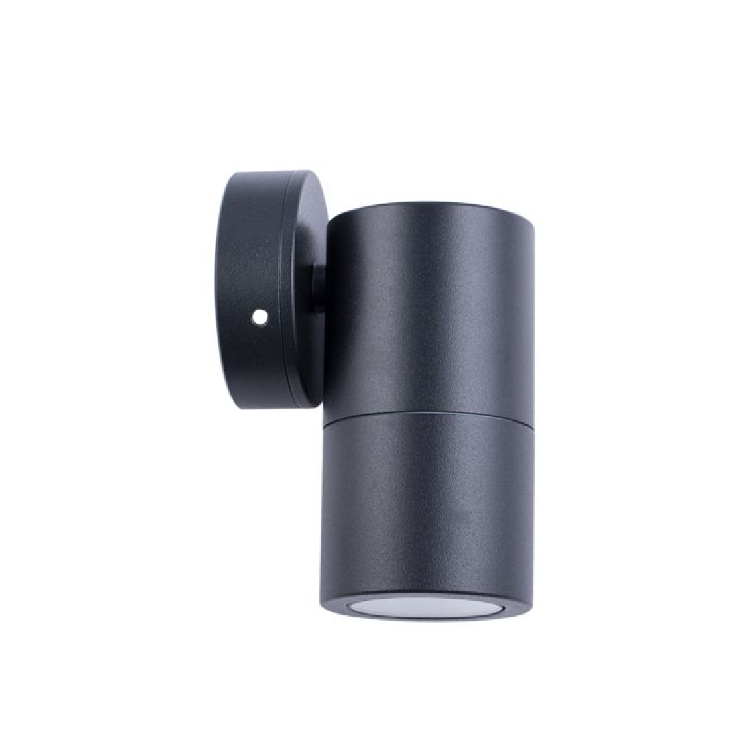 MR16 Exterior Wall Pillar Spot Lights (Black Aluminium) IP65