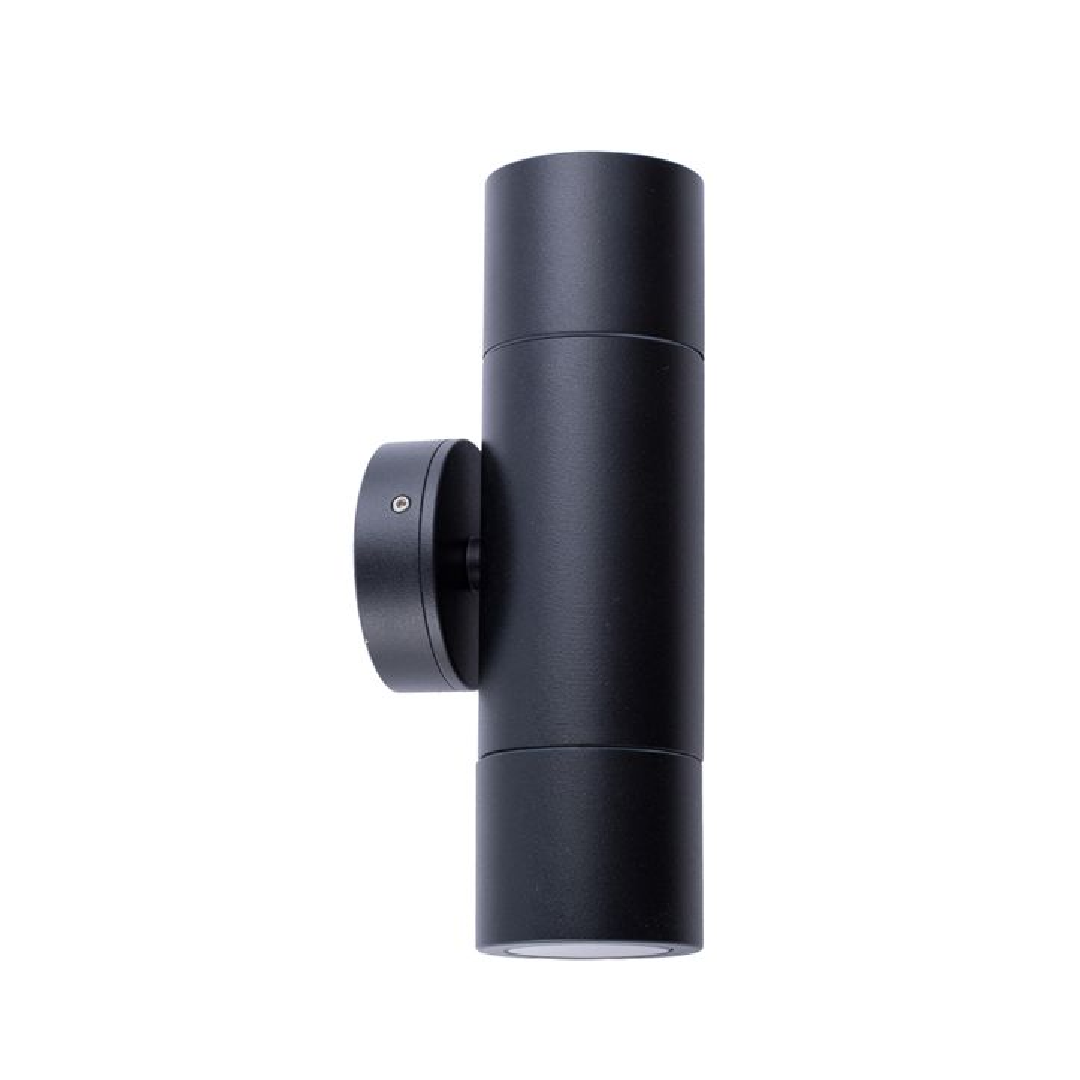 MR16 Exterior Wall Pillar Spot Lights (Black Aluminium) IP65