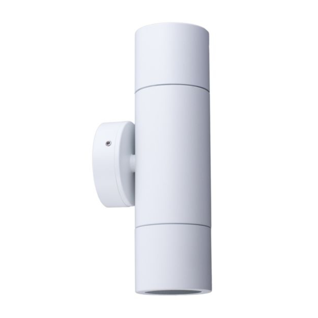 MR16 Exterior Wall Pillar Spot Lights (White Aluminium) IP65