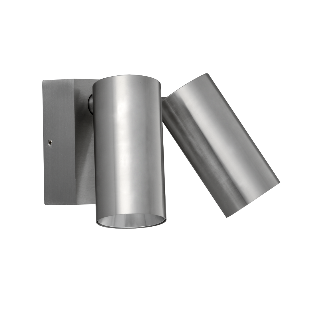 SEC: Surface Mounted LED Tri-CCT Double Adjustable Wall/Pillar Light (Titanium) IP65