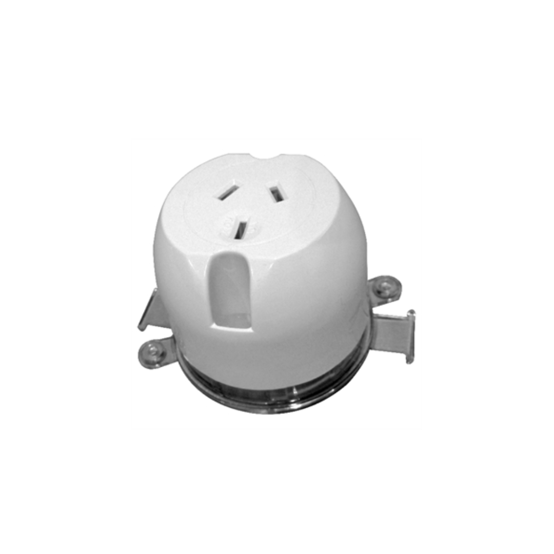 3-Pin Rear Connecting Single Surface Socket (10pcs Pack)