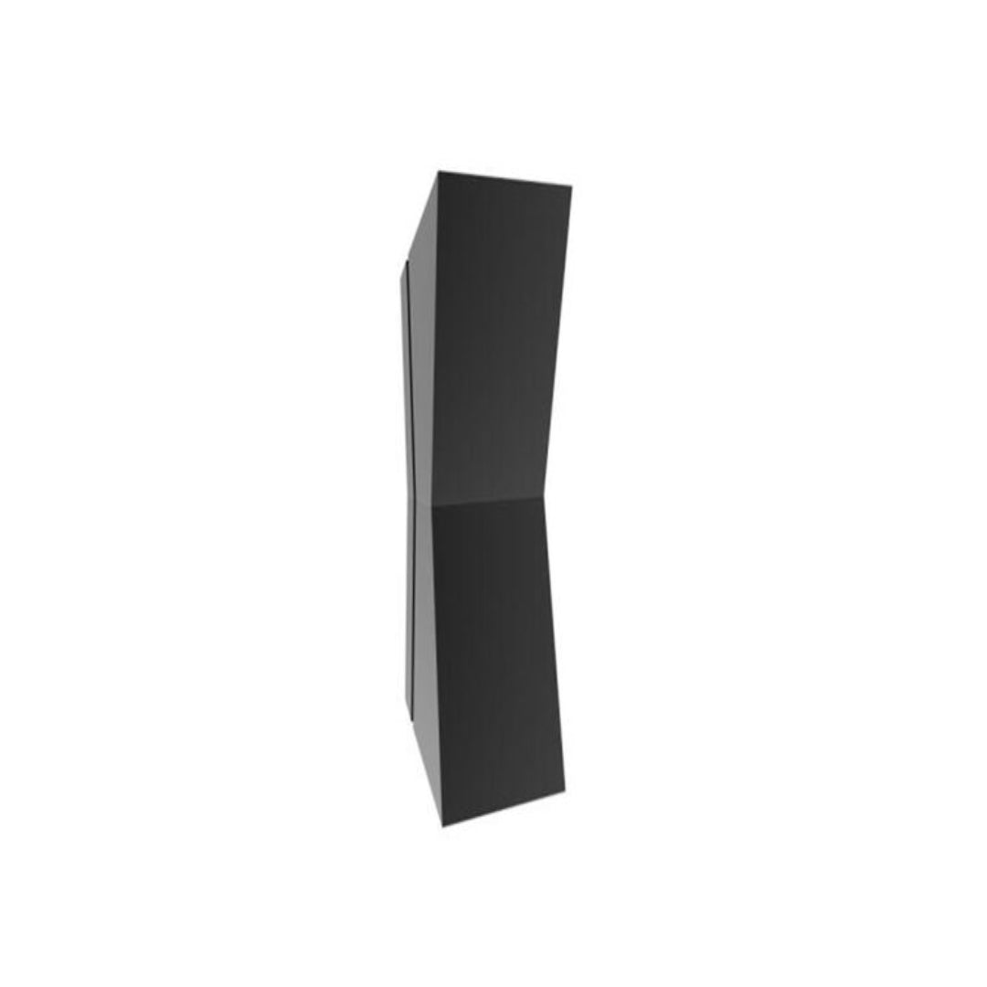 2x3W Black Up Down Outdoor Wall Light TC Finish