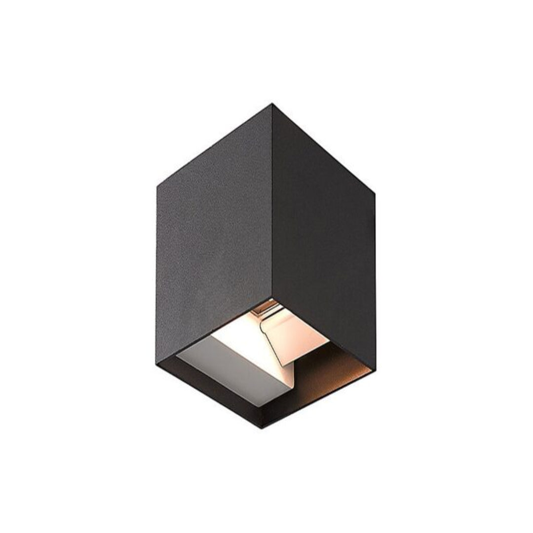 259/BK/TC Square Up/Down Wall Light Black