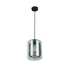 TONO: Mesh Internal & Clear Glass Oblong Pendant Lights