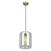 TONO: Mesh Internal & Clear Glass Oblong Pendant Lights